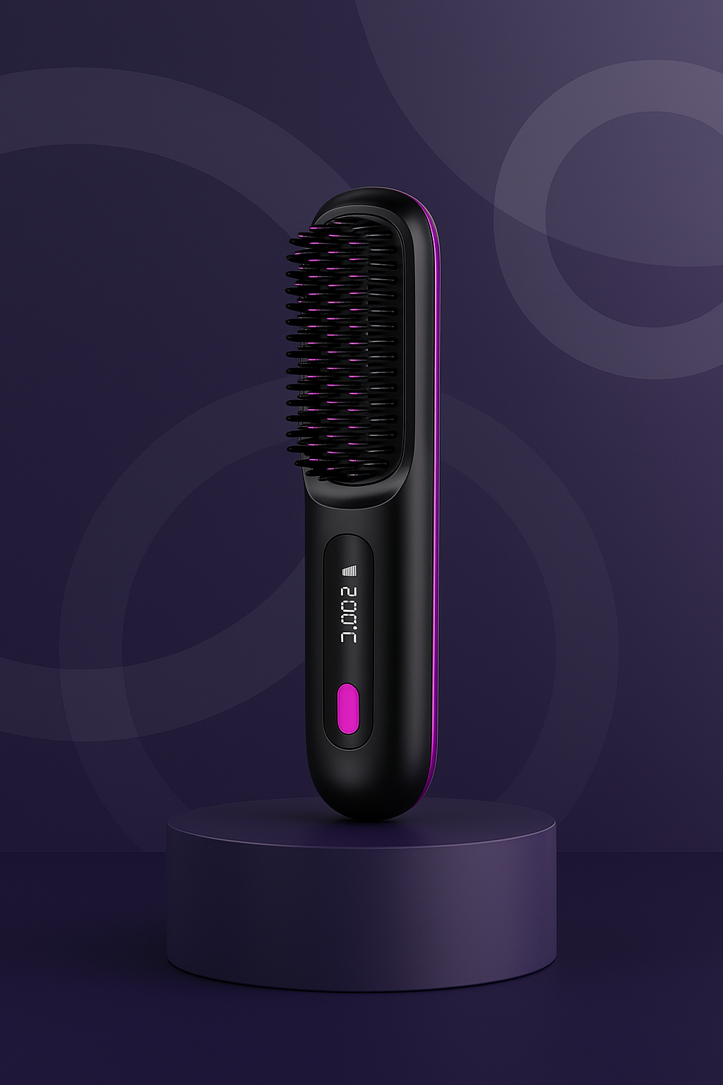 HeatGoddess™ Brosse Lissante 2 en 1 Sans Fil | Chauffage Céramique & Contrôle Intelligent